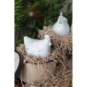 GALINHA ΔΙΑΚΟΣΜΗΤΙΚΟ ΚΟΤΑ 19x12x15cm POLYRESIN ΜΠΕΖ