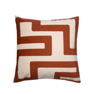 MAZE ΔΙΑΚΟΣΜΗΤΙΚΟ ΜΑΞΙΛΑΡΙ 45x45cm ΒΕΛΟΥΔΟ NUDE TERRACOTTA