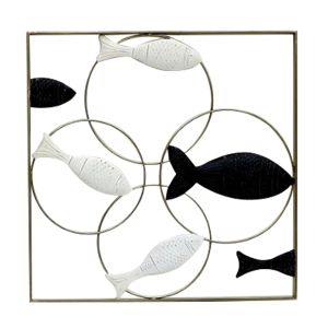 BRINE ΔΙΑΚΟΣΜΗΤΙΚΟ ΤΟΙΧΟΥ 50x2x50cm ΜΕΤΑΛΛΟ ΛΕΥΚΟ ΜΑΥΡΟ ΧΡΥΣΟ