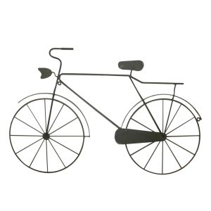 TANDEM ΔΙΑΚΟΣΜΗΤΙΚΟ ΤΟΙΧΟΥ 65x1x43cm ΜΕΤΑΛΛΟ ΜΑΥΡΟ