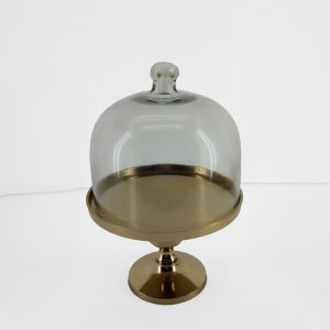 MOLDE ΚΟΥΠ ΜΕ ΚΑΠΑΚΙ 24x24x37cm ΑΛΟΥΜΙΝΙΟ ΧΡΥΣΟ ΓΥΑΛΙ