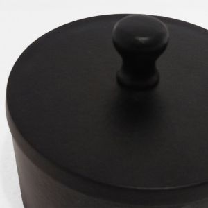 BOITE ΔΟΧΕΙΟ ΑΠΟΘΗΚΕΥΣΗΣ ΜΕ ΚΑΠΑΚΙ 14x14x10cm ΑΛΟΥΜΙΝΙΟ ΜΑΥΡΟ