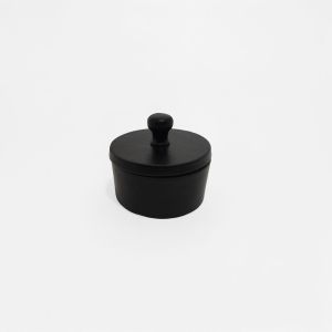 BOITE ΔΟΧΕΙΟ ΑΠΟΘΗΚΕΥΣΗΣ ΜΕ ΚΑΠΑΚΙ 11x11x10cm ΑΛΟΥΜΙΝΙΟ ΜΑΥΡΟ