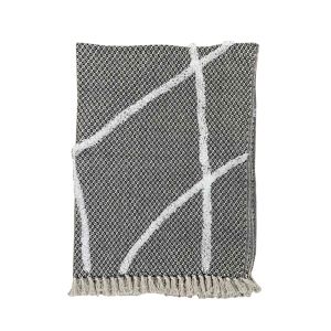SAGA ΡΙΧΤΑΡΙ ΔΙΑΚΟΣΜΗΤΙΚΟ 180x240cm ΒΑΜΒΑΚΙ ΛΕΥΚΟ ΜΑΥΡΟ POLYESTER