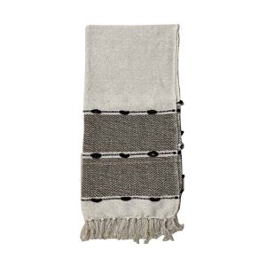 KAYLA ΡΙΧΤΑΡΙ ΔΙΑΚΟΣΜΗΤΙΚΟ 130x170cm ΒΑΜΒΑΚΙ ΛΕΥΚΟ ΜΠΕΖ POLYESTER ΜΑΥΡΟ