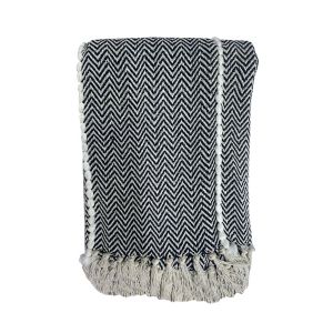 PIRA ΡΙΧΤΑΡΙ ΔΙΑΚΟΣΜΗΤΙΚΟ 130x170cm ΒΑΜΒΑΚΙ ΛΕΥΚΟ ΜΑΥΡΟ POLYESTER