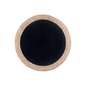 RAMI ΧΑΛΑΚΙ ΣΤΡΟΓΓΥΛΟ 120x120cm ΓΙΟΥΤΑ ΜΑΥΡΟ ΦΥΣΙΚΟ