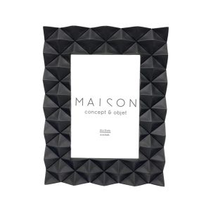 VIRO ΚΟΡΝΙΖΑ 22.2x14.5x42cm POLYRESIN ΜΑΥΡΟ ΓΥΑΛΙ