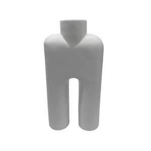MORP ΒΑΖΟ 15x6x24cm POLYRESIN ΛΕΥΚΟ