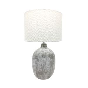 CIMENT ΦΩΤΙΣΤΙΚΟ ΕΠΙΤΡΑΠΕΖΙΟ 20x20x53cm ΚΕΡΑΜΙΚΟ ΓΚΡΙ ΛΕΥΚΟ ΥΦΑΣΜΑ ΛΕΥΚΟ