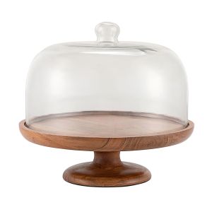 KANAY ΚΟΥΠ ΜΕ ΚΑΠΑΚΙ 25x25x28cm ΓΥΑΛΙ ΦΥΣΙΚΟ ΔΙΑΦΑΝΟ ΞΥΛΟ