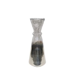 JEG ΒΑΖΟ 17x17x45cm ΓΥΑΛΙ ΧΡΥΣΟ ΜΠΡΟΝΖΕ ΑΣΗΜΙ