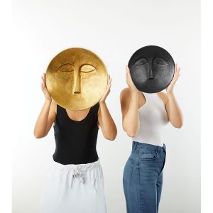 FACE DECO ΤΟΙΧΟΥ 38x38x8cm ΑΛΟΥΜΙΝΙΟ ΧΡΥΣΟ ROUGH