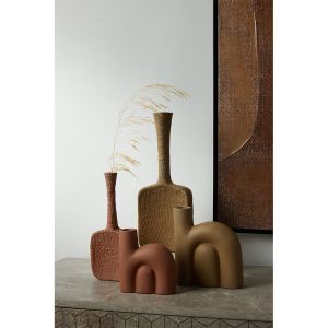 FORMAS ΒΑΖΟ ΒΑΖΟ 13x5x32cm ΑΛΟΥΜΙΝΙΟ BEIGE ROUGH