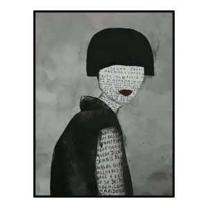 READ ME ΠΙΝΑΚΑΣ ΔΙΑΚΟΣΜΗΣΗΣ 70x100x5cm ΚΑΜΒΑΣ ΜΑΥΡΟ ΑΣΠΡΟ ΞΥΛΟ ΜΑΥΡΟ