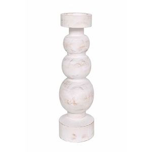 PIERRE ΚΗΡΟΠΗΓΙΟ 13x13x27cm ΞΥΛΟ ΛΕΥΚΟ ΦΥΣΙΚΟ