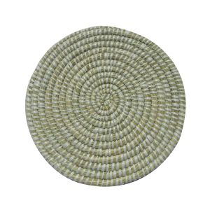 NILE ΣΟΥΠΛΑ 35x35x1cm KANSGRASS ΦΥΣΙΚΟ ΛΕΥΚΟ PVC