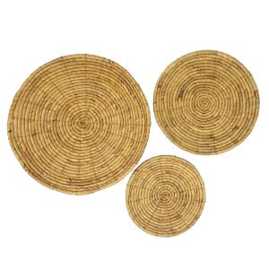 IOS ΔΙΑΚΟΣΜΗΤΙΚΟ ΤΟΙΧΟΥ ΣΕΤ 3ΤΜΧ 56x56x7cm ΥΑΚΙΝΘΟΣ ΦΥΣΙΚΟ