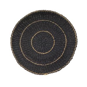 JABBAR NEGRO ΔΙΑΚΟΣΜΗΤΙΚΟ ΤΟΙΧΟΥ 61x61x7cm SEAGRASS ΜΑΥΡΟ ΦΥΣΙΚΟ