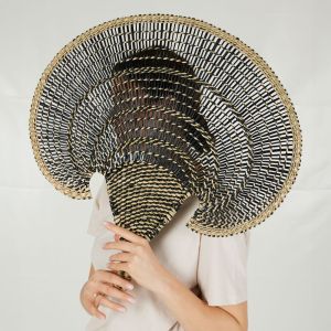 JABBAR ΔΙΑΚΟΣΜΗΤΙΚΟ ΤΟΙΧΟΥ 85x59cm SEAGRASS ΦΥΣΙΚΟ ΜΑΥΡΟ