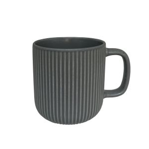 ORIGO ΚΟΥΠΑ 9x9x10cm NEW BONE CHINA ΓΚΡΙ ΣΚΟΥΡΟ