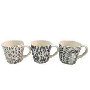 BLOMUS ΚΟΥΠΑ ESPRESSO SET 6ΤΜΧ 9.5x6.5x5cm NEW BONE CHINA ΛΕΥΚΟ ΜΠΛΕ