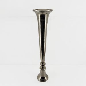 FLORES ΒΑΖΟ 26x26x115cm ΑΛΟΥΜΙΝΙΟ SILVER NICKEL