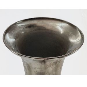 FLORES ΒΑΖΟ 26x26x115cm ΑΛΟΥΜΙΝΙΟ SILVER NICKEL