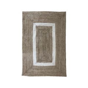 INDIGO ΧΑΛΙ ΣΑΛΟΝΙΟΥ 140x210cm ΓΙΟΥΤΑ ΦΥΣΙΚΟ ΜΠΕΖ ΒΑΜΒΑΚΙ