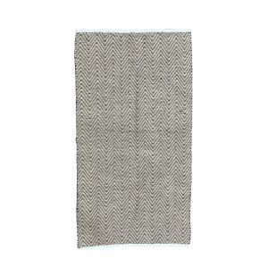 UMA ΧΑΛΙ ΔΙΑΔΡΟΜΟΥ 70x140cm ΓΙΟΥΤΑ ΜΠΕΖ ΜΑΥΡΟ ΒΑΜΒΑΚΙ