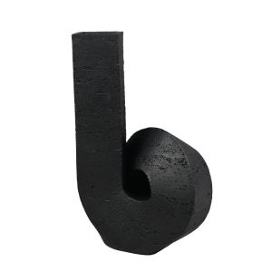 SIGNE ΒΑΖΟ 19x17x30cm POLYRESIN ΜΑΥΡΟ