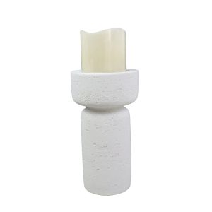 INGER ΚΗΡΟΠΗΓΙΟ 11x11x21cm POLYRESIN ΛΕΥΚΟ