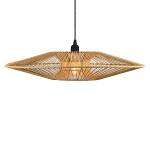 BALI ΦΩΤΙΣΤΙΚΟ ΟΡΟΦΗΣ 60x60x12cm ΜΕΤΑΛΛΟ ΦΥΣΙΚΟ ΣΧΟΙΝΙ