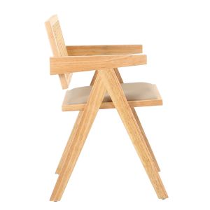 SAMURAI ΚΑΡΕΚΛΑ ΦΥΣΙΚΟ BEIGE 50x50x80cm