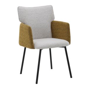 TAF ΚΑΡΕΚΛΑ ΠΟΛΥΘΡΟΝΑ BEIGE ΜΟΥΣΤΑΡΔΙ ΜΑΥΡΟ 56x63x86cm