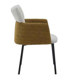 TAF ΚΑΡΕΚΛΑ ΠΟΛΥΘΡΟΝΑ BEIGE ΜΟΥΣΤΑΡΔΙ ΜΑΥΡΟ 56x63x86cm