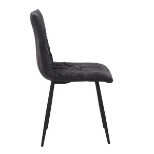 LINEA ΚΑΡΕΚΛΑ ΑΝΘΡΑΚΙ ΜΑΥΡΟ 47x55x86cm