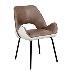 MONTE ΚΑΡΕΚΛΑ ΚΑΦΕ CREAM ΜΑΥΡΟ ΜΑΤ 61x58x83cm