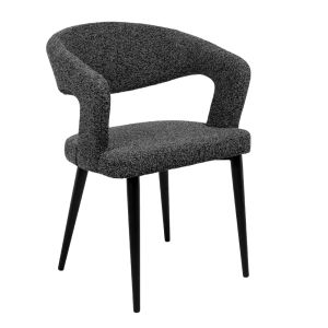 CAPRICE ΚΑΡΕΚΛΑ ΠΟΛΥΘΡΟΝΑ ΜΑΥΡΟ ΓΚΡΙ ΜΑΥΡΟ ΜΑΤ 53.5x57x80.5cm