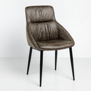 TOSCA ΚΑΡΕΚΛΑ ΚΑΦΕ ΜΑΥΡΟ ΜΑΤ 61.5x58x91cm