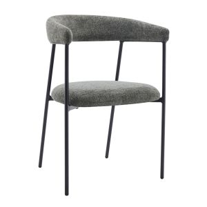 ECLIPSE ΚΑΡΕΚΛΑ ΓΚΡΙ ΜΑΥΡΟ 52x51x83cm