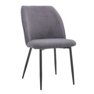 MUSE ΚΑΡΕΚΛΑ ΓΚΡΙ ΜΑΥΡΟ 50x62x84cm