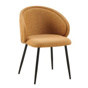 FIGARO ΚΑΡΕΚΛΑ ΠΟΛΥΘΡΟΝΑ ΚΙΤΡΙΝΟ ΜΑΥΡΟ 58x58.5x78.5cm