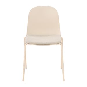 PADDED ΚΑΡΕΚΛΑ OFF WHITE 51x53x85cm