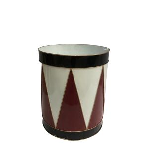 RED DRUM S ΧΡΙΣΤΟΥΓΕΝΝΙΑΤΙΚΟ ΔΙΑΚΟΣΜΗΤΙΚΟ ΤΥΜΠΑΝΟ 30x30x36cm ΜΕΤΑΛΛΟ ΛΕΥΚΟ ΜΑΥΡΟ ΚΟΚΚΙΝΟ