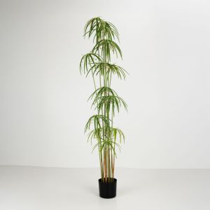 WINDMILL ΔΕΝΤΡΟ ΤΕΧΝΗΤΟ ΣΕ ΓΛΑΣΤΡΑ 160cm PVC ΠΡΑΣΙΝΟ ΜΑΥΡΟ ΤΣΙΜΕΝΤΟ