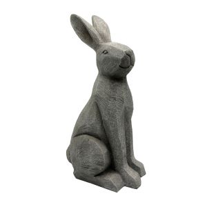 ROGER ΔΙΑΚΟΣΜΗΤΙΚΟ ΛΑΓΟΣ 21x16x40cm POLYRESIN ΓΚΡΙ