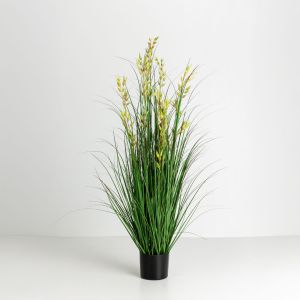 OAT GRASS ΦΥΤΟ ΤΕΧΝΗΤΟ ΣΕ ΓΛΑΣΤΡΑ 120cm PVC ΠΡΑΣΙΝΟ