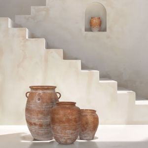 ALTHEA ΓΛΑΣΤΡΑ 30x30x37cm MgO TERRACOTTA