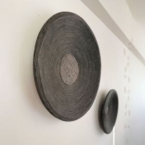 POMPEI ΔΙΑΚΟΣΜΗΤΙΚΟ ΤΟΙΧΟΥ SET 3ΤΜΧ 60x60x9cm ΞΥΛΟ ΚΑΦΕ BAMBOO